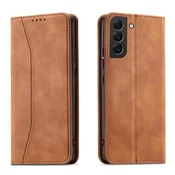 HURTEL Magnet Fancy Case etui Samsung Galaxy S23+ pokrowiec z klapkš portfel podstawka bršzowe