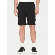 Resteröds Kratke hlače iz tkanine Marc 55251 6440 Črna Regular Fit