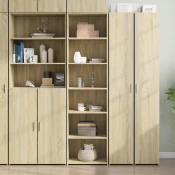 vidaXL Visoka omara sonoma hrast 50x41x185 cm inženirski les