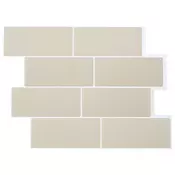 vidaXL Podhodna ploščica 20 pcs Bež 29 x 21 cm Poliuretan in PET