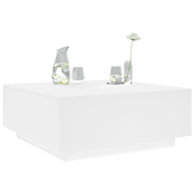 Stolic za kavu bijeli 100 x 100 x 40 cm od konstruiranog drva