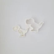 KREATIVNI SLATKIŠI Modla za kolace i ukrase dinosaurus T-rex, 4 cm, Bela
