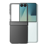 AVIZAR Ovitek za Galaxy Z Flip 7 Soft-Touch z ojačanim tečajem, Črna, (5000014425)