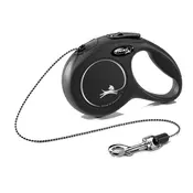 Flexi New CLASSIC - ČRN - vrvica 3m - XS