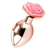 Metalni Butt Plug Ruža - 6cm x 2.7cm