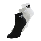 ADIDAS ORIGINALS Nogavice, siva, črna, bela