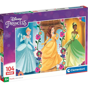 Disney Princeske 104-delna Super puzzle - Clementoni