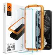 Spigen - Glas.tR Align Master (2 kosa) za Google Pixel 8a - prozoren