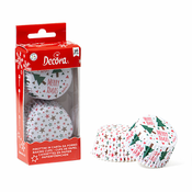Decora Božični papirnati modelčki za mafine - Merry X-Mas 36 kos