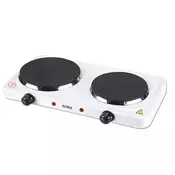 FLORIA Elektricni rešo ZLN2843 WH, 2 ploce - 15/18cm, 1500W, bela,