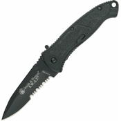 Smith & Wesson Small Black SWAT Linerlock A/O