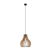 Luster na sajli TUCCI 1xE27/60W/230V, precnik 29 cm, hrast
