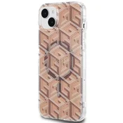 Guess Etui Guess IML GCube MagSafe za iPhone 15/14/13 - rjavo