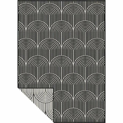 Črna/bela zunanja preproga 200x290 cm Pangli Black – Hanse Home