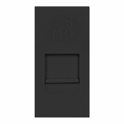 Orno Noen rj11, modularna 22,5x45mm telefonska vtičnica rj11, črna