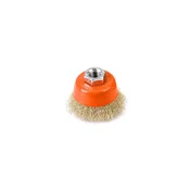 shumee Čašasta ščetka z matico - valovita žica M14/60 mm/TEGER