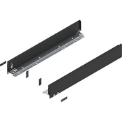 BLUM LEGRABOX pure stranica predala, višina M, ND 600, karbon črna, mat