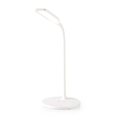 Nedis LTLGQ4M2WT - Lampa sa prigušiva funkcijom i bežicnim Qi punjenjem LED/5,5W/230V 2700-6500K