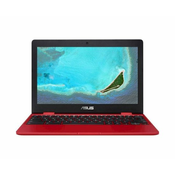 ASUS - 11.6 Chromebook - Intel Celeron - 4GB Memory - 32GB eMMC Flash Memory - Red
