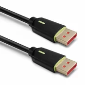 slomart Qoltec Kabel DisplayPort M/M v2.1 | 80G | 0.5m