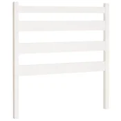 Vidaxl Posteljno vzglavje belo 106x4x100 cm trdna borovina