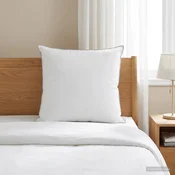 vidaXL Vzglavnik 80 x 80 cm Avstralska volna Bela