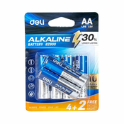 Deli Alkalne baterije AA LR6 4+2 kos
