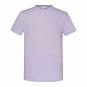 Lavender Mens Combed Cotton T-shirt Iconic Sleeve Fruit of the Loom