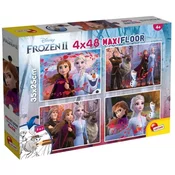 Frozen II 2 v 1 maxi 4x48-delna sestavljanka in pobarvanka 35x25 cm - Lisciani