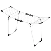 Songmics Stojalo za sušenje oblačil 56.5x173x96.5 cm Belo