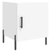 vidaXL vidaXL Nočna omarica bela 40x40x50 cm inženirski les, (20808756)