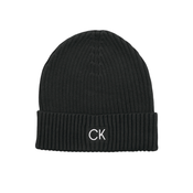 Kapa s primesjo kašmirja Calvin Klein črna barva,