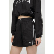 PUMA Sportske hlace MOVE WOVEN, crna / bijela