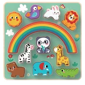 2Kids Toys Uravnotežena sestavljanka z živalmi 2 v 1