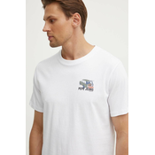 Pamučna majica Pepe Jeans ARSHINE za muškarce, boja: bijela, s tiskom, PM509651