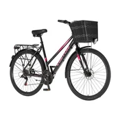Bicikl City Visitor CRX City 28 ALU 21 Disk Dupl 18 Brzina 167-192cm (L/Xl) Crno Roze Perla UV Sja