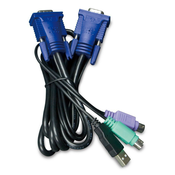Planet KVM-KC1-5m KB/video/miš kabel s USB-om za KVM seriju 210, integrirani USB-PS/2 pretvarac