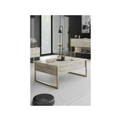 Hanah Home Klub sto Luxe Bež-Zlatni