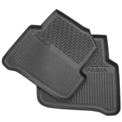 Rubber car mats Škoda Fabia III. 2014-2021 (rear)