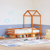 Krov za djecji krevet voštano smedi 98x70x176,5 cm borovina