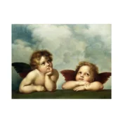 Canvas Slika na platnu Andjeli-Raffaello Santi, 100x75 cm