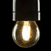 SEGULA LED E27 3W golf žogica 24V DC žarilno nitko prozorno 927 zatemnljivo - Steklo