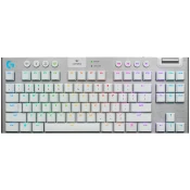 Tipkovnica Logitech G915 X LIGHTSPEED, gaming, LIGHTSYNC RGB, mehanička-tactile, bežična white