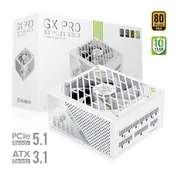 Napajalnik Gamemax PSU | GX PRO 1250G WH | 1250 W | Gold | White