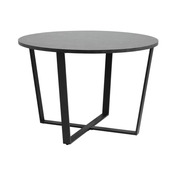 Miza Oakland 384 (Črni marmor + Črna) Črni marmor, Črna, 75cm, MDF plošča, Kovina
