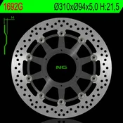 Sprednji aluminijasti zavorni disk NG Honda ST 1300/CTX 1300 plavajoči