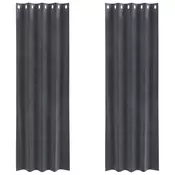 Zavjese za zamracivanje 2 pcs Svijetlo siva 140 x 245 cm Baršun