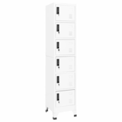 Ormaric s kljucem bijeli 38 x 40 x 180 cm celicni