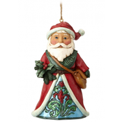 Wonderland Santa Holly Hanging Ornament Figure