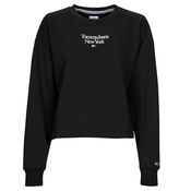 Tommy Jeans Puloverji TJW BXY ESSENTIAL LOGO 1 CREW Črna